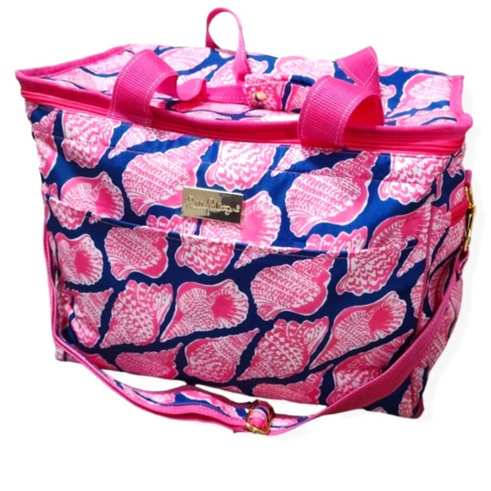 Lilly Pulitzer Beach Pink & Blue Cooler, NWT